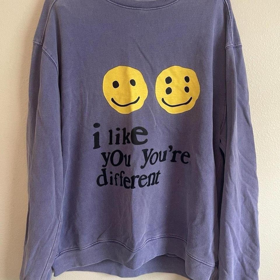 Cactus Plant Market Purple Crewneck Size Xl Smiley Face